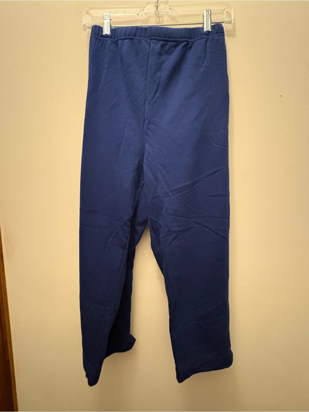 Classic Navy Cropped Sweatpants with Elastic Waist